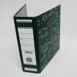 REGISTRADOR LEFORT MARMOLEADO CLASICO ARILLO EN O DE 3" VERDE