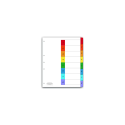 SEPARADOR BRISTOL WILSON JONES CON 8 DIVISIONES CEJA MULTICOLOR PLASTIFICADA (PIEZA)