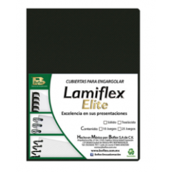 PASTAS OFICIO LAMIPLAST RAYADA NEGRA 25JGS