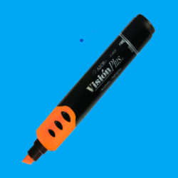 MARCADOR RESALTADOR AZOR VISION PLUS NARANJA PUNTA CINCEL
