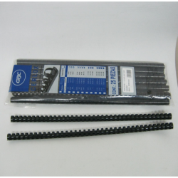 ESPIRAL PLASTICO GBC NEGRO 5/8" 110HJ PAQ/25PZ