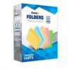 FOLDER CARTA FORTEC AZUL 100PZ