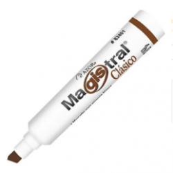 MARCADOR AZOR MAGISTRAL CLASICO CAFE P/PIZARRON BLANCO