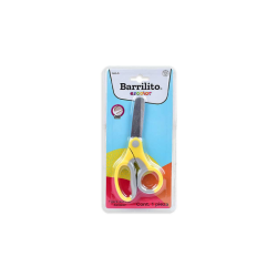 TIJERAS BARRILITO ESCOLAR  ACERO INOXIDABLE PUNTA ROMA