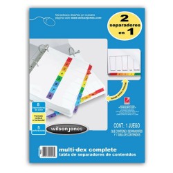 SEPARADOR WILSON JONES MULTIDEX CON 8 DIVISIONES