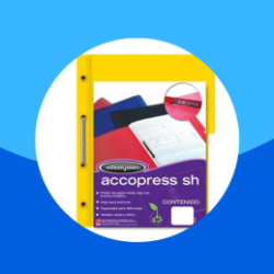 CARPETA T PRESSB WILSON JONES OFICIO MC C/BROCHE 8CMS SIN PERCALINA