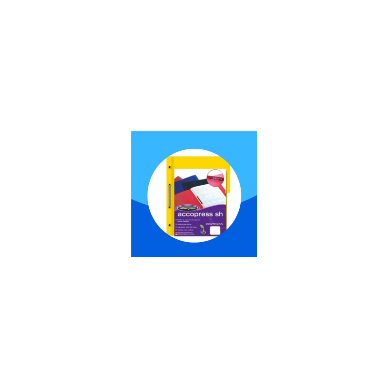 CARPETA T PRESSB WILSON JONES OFICIO MC C/BROCHE 8CMS SIN PERCALINA