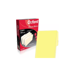 FOLDER DE CARTULINA CARTA AMARILLO OXFORD