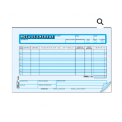 NOTA DE ENTRADA DUPLICADO 1/2 CARTA 25JUEGOS PRINTAFORM