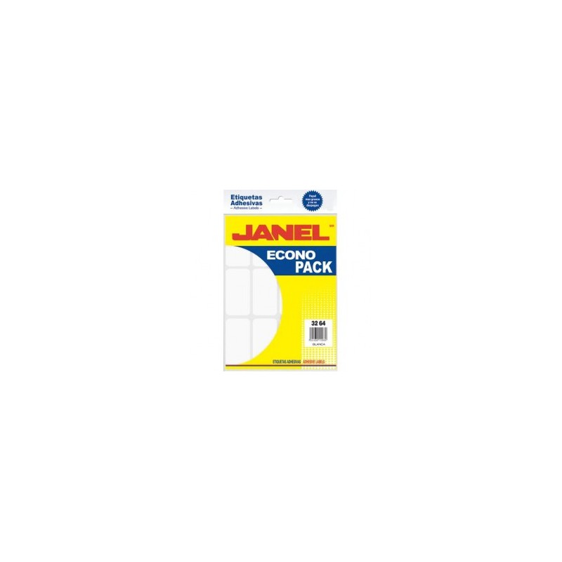 ETIQUETA BLANCA ECONOPACK 32X64MM 144 E No 24 JANEL