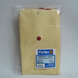 SOBRE BOLSA RONDANA 1/2 CARTA 25PZ 16.5X25CMS FORTEC
