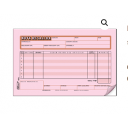 NOTA DE SALIDA DUPPLICADO 1/2 CARTA 25JG PRINTAFORM