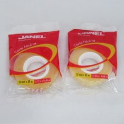 CINTA ADHESIVA 119 DIUREX JANEL CORTE FACIL 12MM X 33MTS