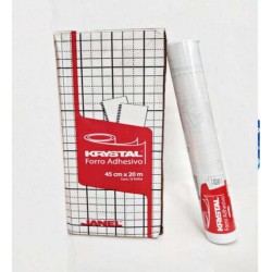 MICA KRYSTAL FORRO TRANSPARENTE 45CMSX10MTS JANEL