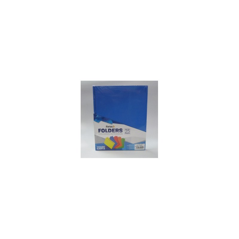 FOLDER CARTA FORTEC INTENSO AZUL REY 25PZ