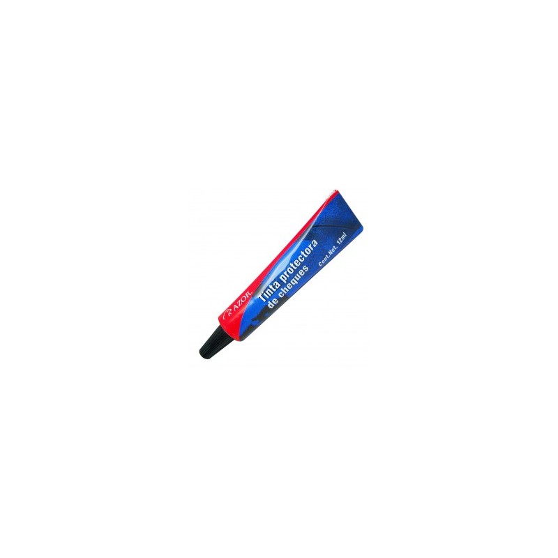 TINTA PARA CHEQUES AZOR 12ML ROJA