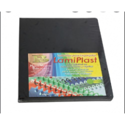 PASTA CARTA LAMIPLAST SOLIDO NEGRO 25JGS BOFLEX