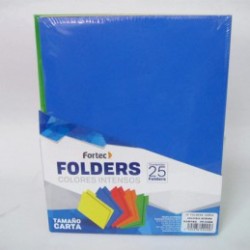 FOLDER CARTA FORTEC INTENSO ARCOIRIS 25PZ