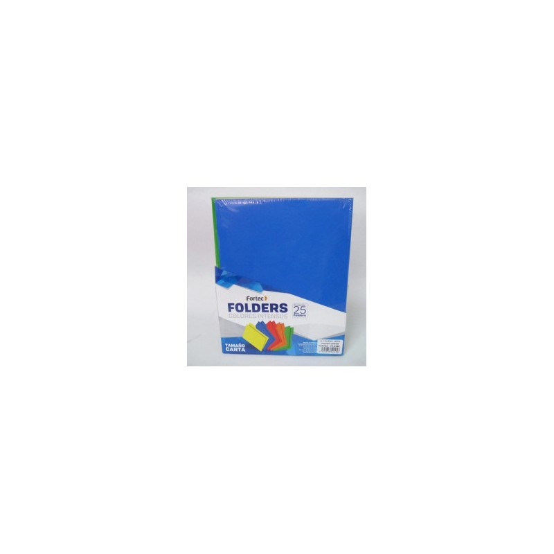 FOLDER CARTA FORTEC INTENSO ARCOIRIS 25PZ