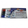 MARCADOR MAGISTRAL PARA PIZARRON BLANCO DIDACTICO 4CLS PLASTICO