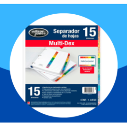 SEPARADOR WILSON JONES MULTIDEX CON 15 DIVISIONES