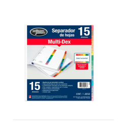 SEPARADOR WILSON JONES MULTIDEX CON 15 DIVISIONES