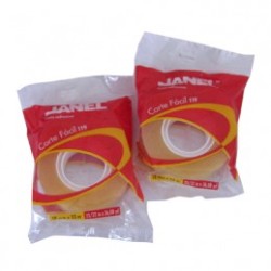 CINTA ADHESIVA JANEL 119 CORTE FACIL 18MMX33M
