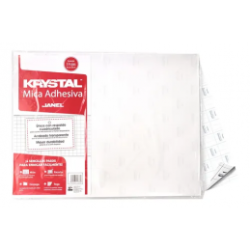 MICA ADHESIVA KRISTAL JANEL 50X65CMS 5PZ