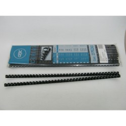 ESPIRAL PLASTICO GBC NEGRO 9/16"  95HJ PAQ/25PZ