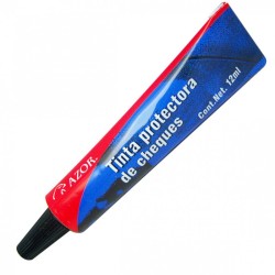 TINTA PARA CHEQUES AZOR 12ML AZUL