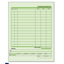 POLIZA DE DIARIO CARTA 50H VERDE (MANO) PRINTAFORM