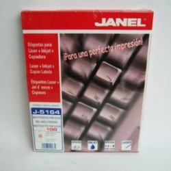ETIQUETA LASER+INKJET 8.5X10.2CMS 600E J5164 JANEL