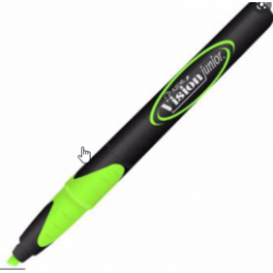 MARCADOR RESALTADOR VISION JUNIOR FINO VERDE NEON