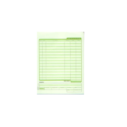 POLIZA DE DIARIO CARTA 50H VERDE (MANO)