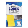 SOBRE BOLSA ENGOMADO ANTE 1/2 CARTA 50PZ 16.5X25CMS FORTEC