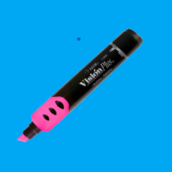 MARCADOR RESALTADOR AZOR VISION PLUS ROSA PUNTA CINCEL