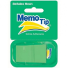 NOTAS ADHESIVAS MEMOTIP BANDERITAS 23X45MM 50H VERDES