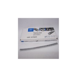 ESPIRAL GBC TWIN LOOP D NEGRO 5/16"60H 3:1 CJ 20PZ