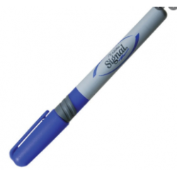 MARCADOR PERMANENTE AZOR SIGNAL DUO AZUL PUNTO FINO/ULTRAFINO