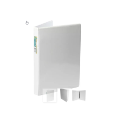 CARPETA VINIL KINERA PANORAMICA OFICIO ARILLO EN O DE 1" BLANCA