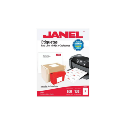 ETIQUETA LASER+INKJET 8.5X10.2CMS 150E J5164 JANEL