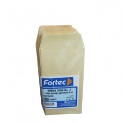 SOBRES COIN FORTEC No 5 90GRS 100PZ