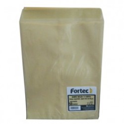 SOBRE BOLSA ENGOMADO ANTE CARTA 50PZ 23X30.5CMS FORTEC