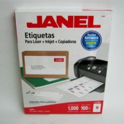 ETIQUETA LASER+INKJET 5.1X10.2 1000E J5163 JANEL