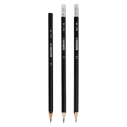 LAPIZ DE GRAFITO KORES TRIANGULAR NEGRO HB W ERASER