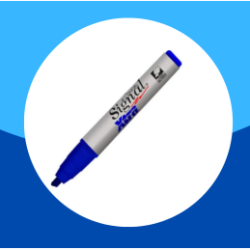 MARCADOR PERMANENTE SIGNAL XTRA 0.7MM AZUL RECARGABLE