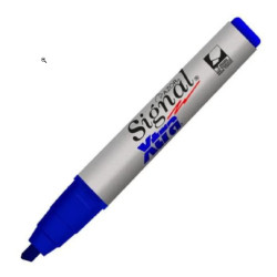 MARCADOR PERMANENTE SIGNAL XTRA 0.7MM AZUL RECARGABLE