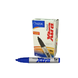 MARCADOR PERMANENTE SIGNAL XTRA 0.7MM AZUL RECARGABLE