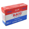 CLIPS TROPICALIZADO BACO No.1 100PZ
