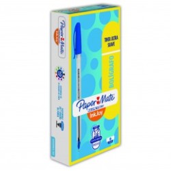 BOLIGRAFO PUNTO MEDIANO AZUL KILOMETRICO 100 PAPER MATE